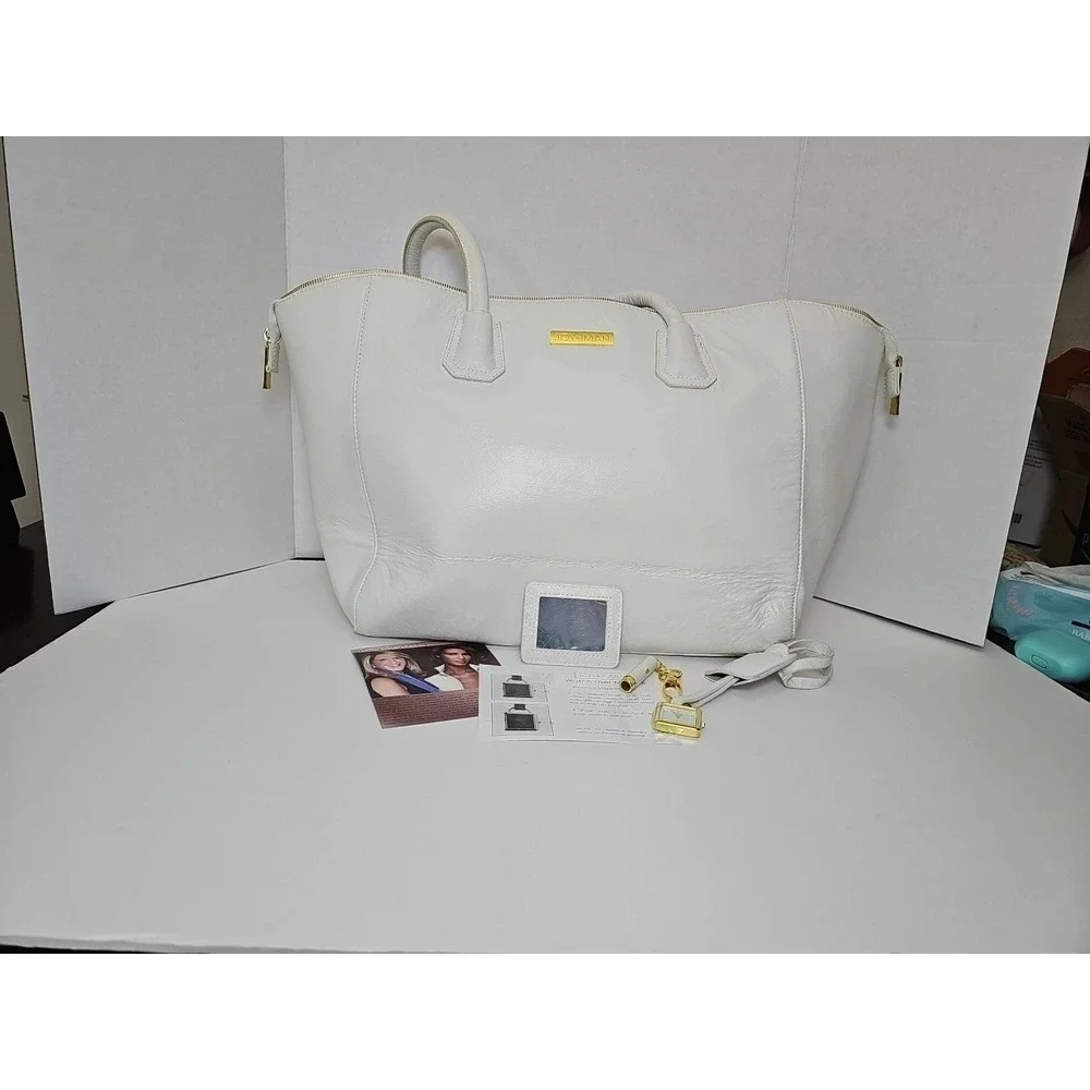 JOY &‎ IMAN Genuine Leather Satchel Tote Purse Hand Shoulder Bag